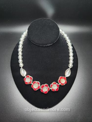 Glass Flowers Necklace by DIANA KAHLENBERG